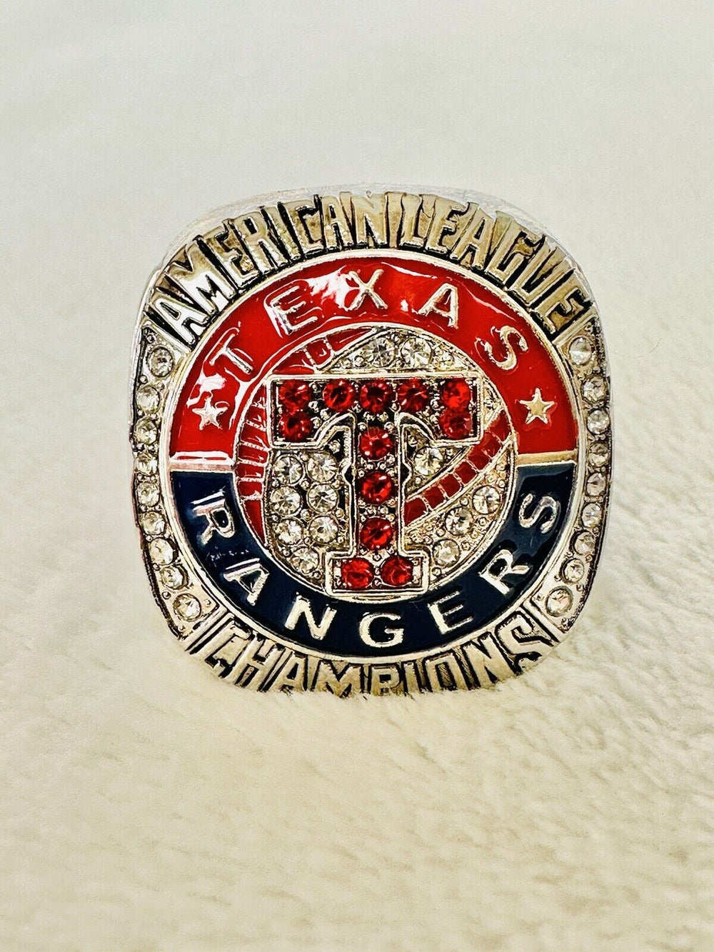 2011 TEXAS RANGERS American League Championship RING W Box,  SHIP - EB Sports Champion's Cache