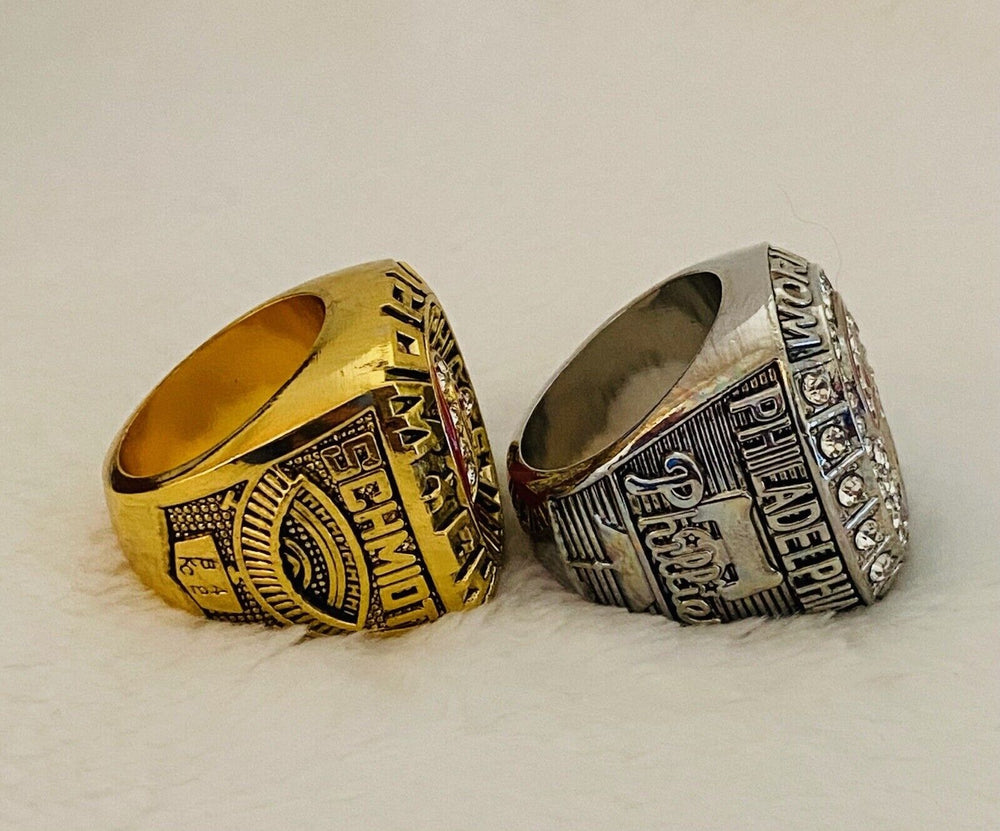 Philadelphia Phillies - World Series 2 Ring Set, 1980, 2008, Ships From The US - EB Sports Champion's Cache