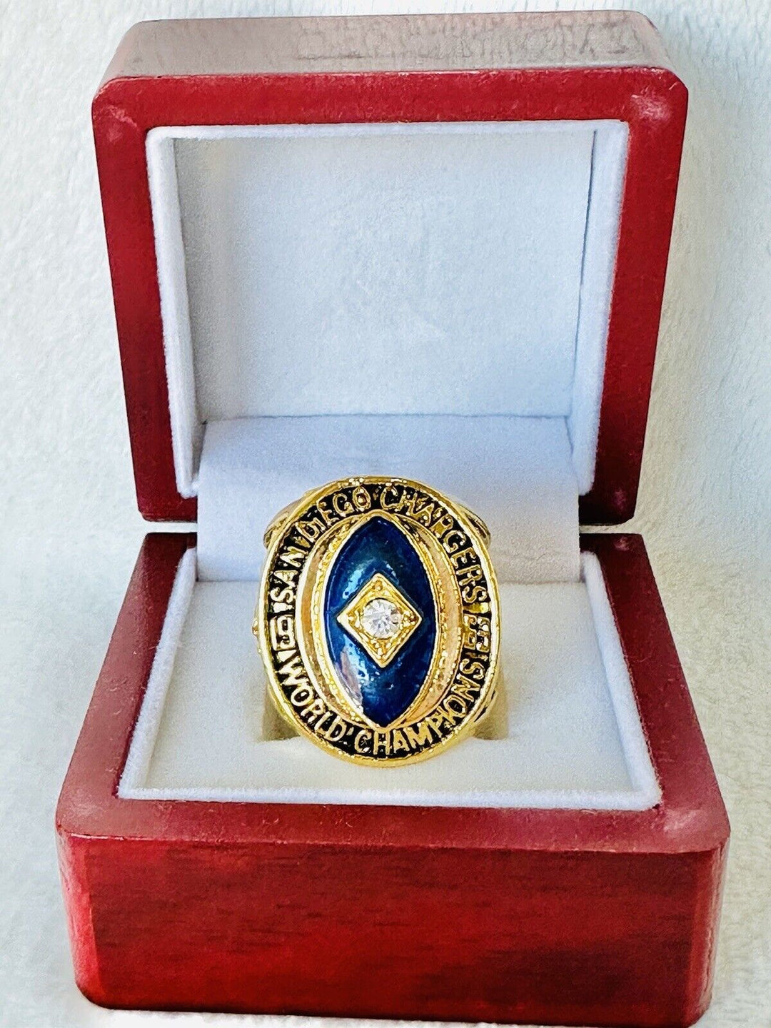 1963 San Diego Chargers AFC Championship Ring W Box, US SHIP - EB Sports Champion's Cache