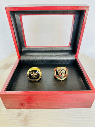 2 PCS WWE World Wrestling Hall Of Fame Championship Ring W Box, USA SHIP 2015/16 - EB Sports Champion's Cache