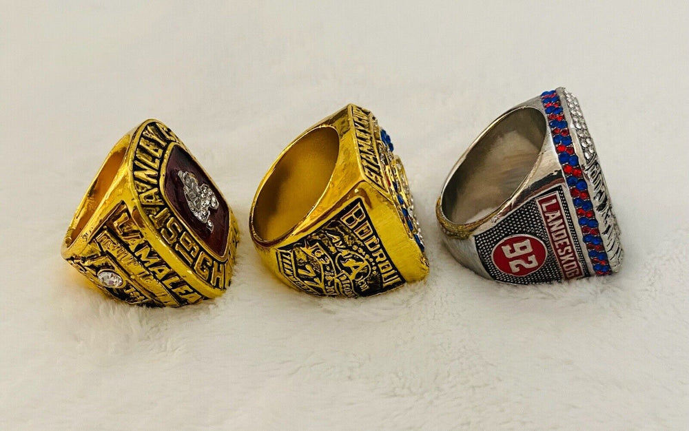 3 PCS Colorado Avalanche Stanley Cup Championship ring Set,  SHIP - EB Sports Champion's Cache