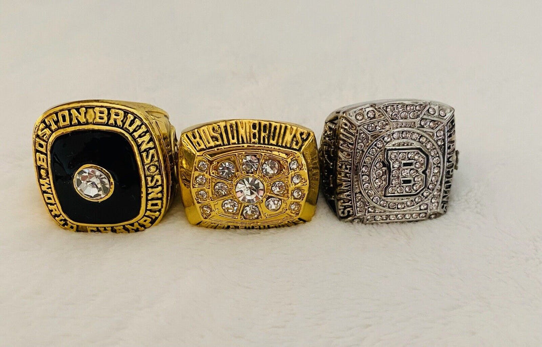 3 PCS Boston Bruins Stanley Cup Hockey Ring Set,  SHIP - EB Sports Champion's Cache