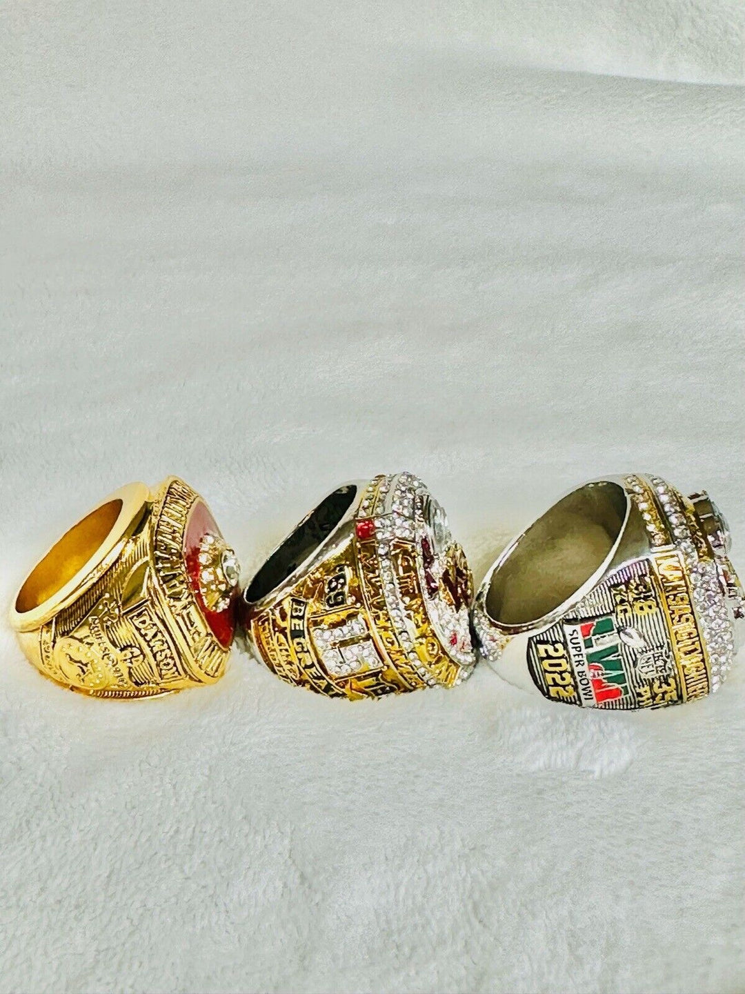 3 PCS Chiefs Ring Kansas City Chiefs Complete Championship Ring Set, US SHIP - EB Sports Champion's Cache