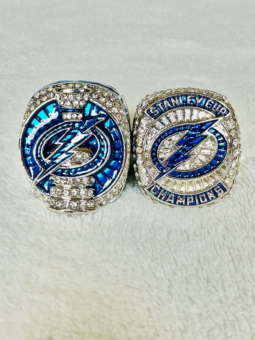 2 PCS Tampa Bay Lightning Championship Ring SET W Box,  SHIP 2020/21 - EB Sports Champion's Cache