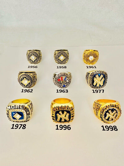 NEW YORK Yankees World Series Champions Ring, US SHIP 1956-1998, PICK YOUR RING - EB Sports Champion's Cache