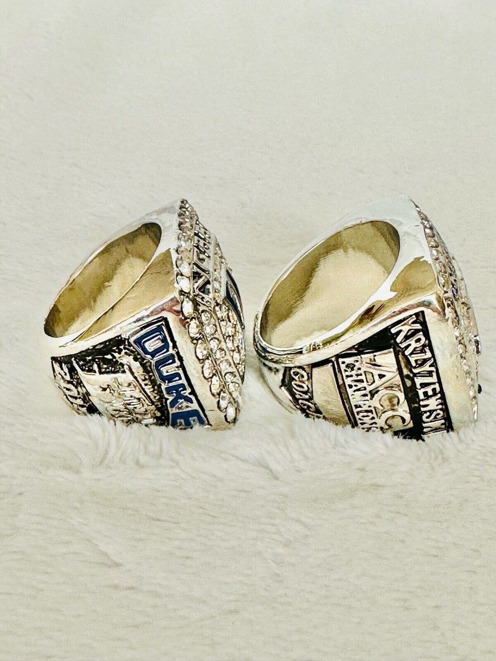 2 PCS Duke Blue Devils National Champions Ring, US SHIP, 2015X2 - EB Sports Champion's Cache