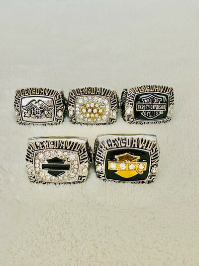 5 PCS Harley Davidson Ring: HOG, USA SHIP W box - EB Sports Champion's Cache