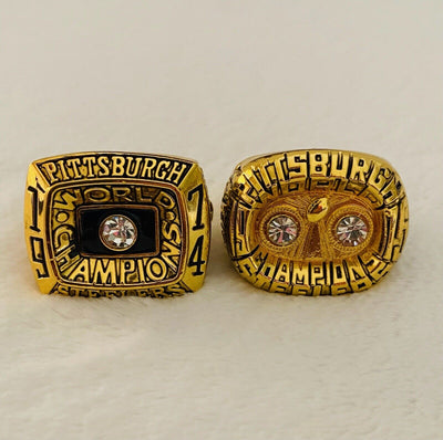 2 PCS Pittsburgh Steelers Ring -Super Bowl Championship SET, USA SHIP - EB Sports Champion's Cache