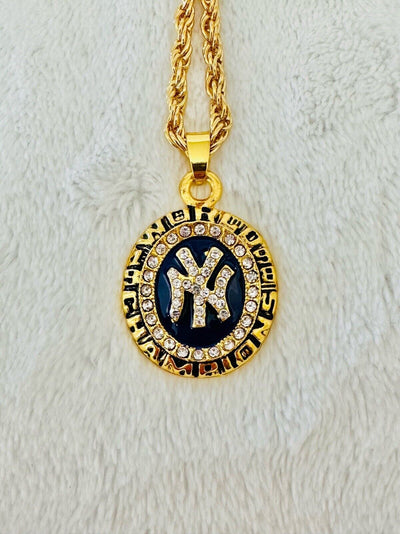 1998 NEW YORK Yankees World Series Championship Pendant Necklace,  SHIP - EB Sports Champion's Cache