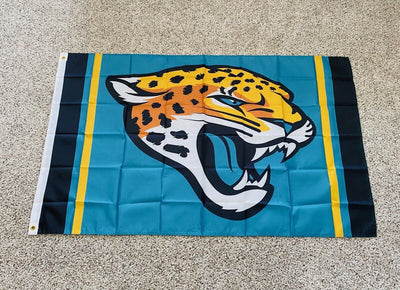 Jacksonville Jaguars                 Large 3 X 5 Flag/Banner.  FREE SHIPPING! - EB Sports Champion's Cache