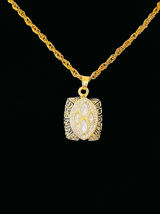 1989 San Francisco 49ers Pendant Necklace- Super Bowl Championship, USA SHIP - EB Sports Champion's Cache