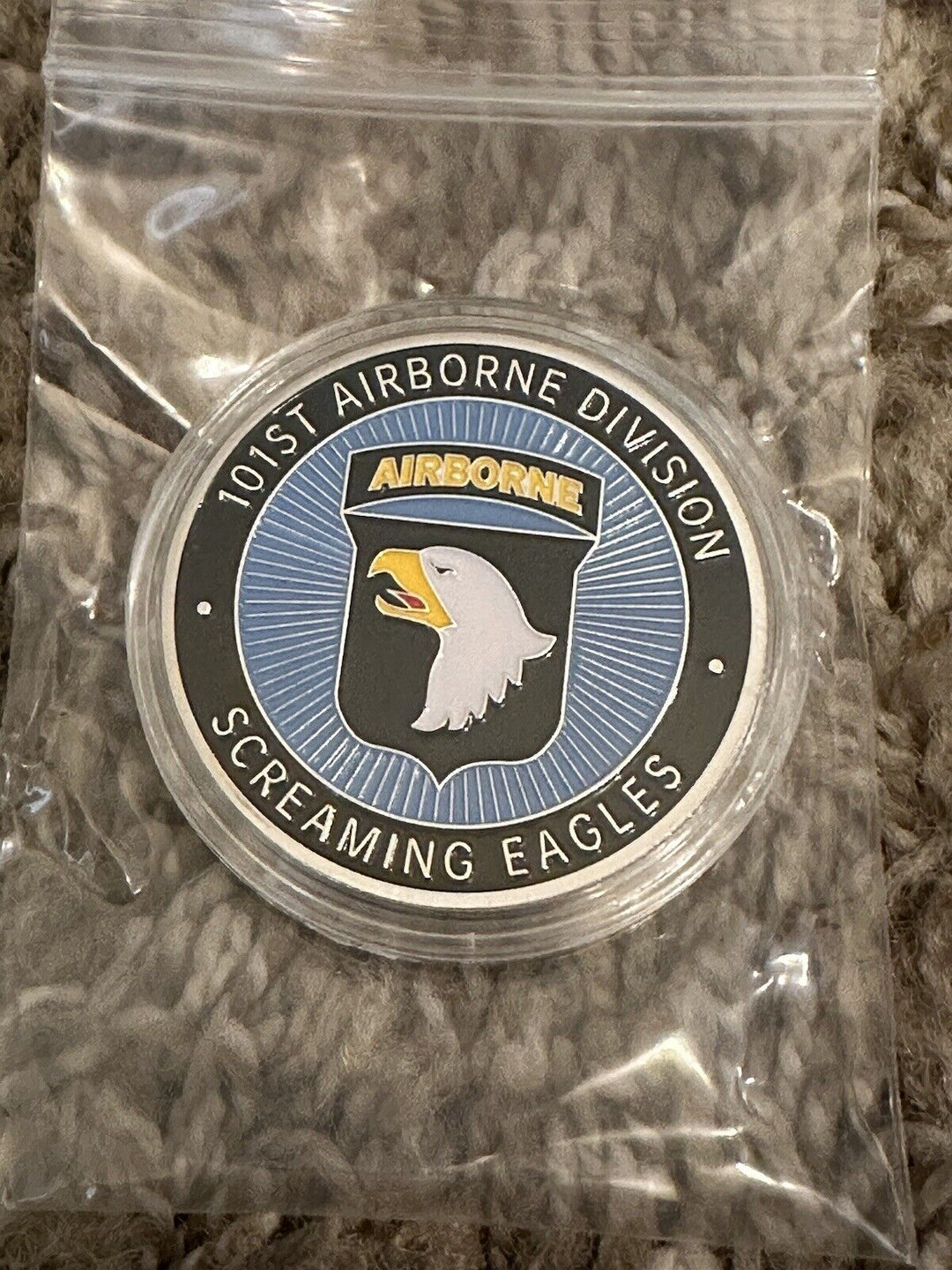 Airborne Division 101st / U.S. Army Screaming Eagles 1 oz silver Challenge Coin - EB Sports Champion's Cache