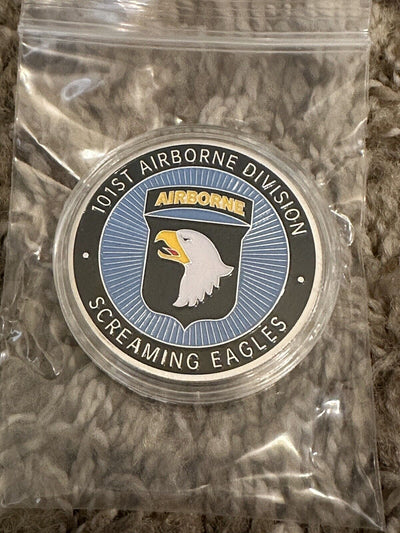 Airborne Division 101st / U.S. Army Screaming Eagles 1 oz silver Challenge Coin - EB Sports Champion's Cache