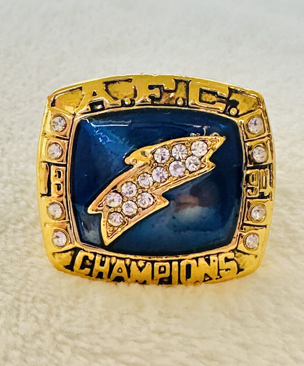 1994 San Diego Chargers AFC Championship Ring W Box, US SHIP - EB Sports Champion's Cache