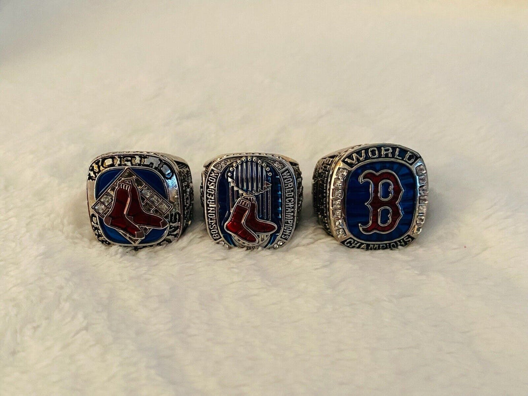 3 PCS Red Sox World Series Championship Ring Set,  SHIP 2007/13/18 - EB Sports Champion's Cache