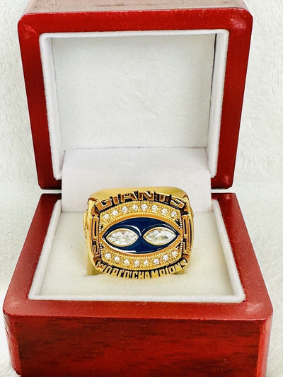 1990 New York Giants Championship Ring W Box, US SHIP - EB Sports Champion's Cache