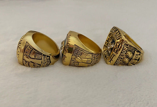 3 PCS Miami Dolphins Championship Ring SET, US SHIP 1972/73/84 - EB Sports Champion's Cache