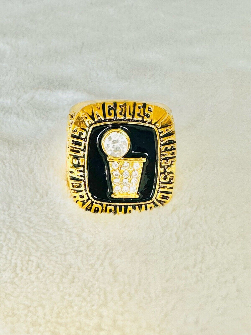 1985 Los Angeles Lakers NBA Championship Ring W Box,  SHIP Magic Johnson - EB Sports Champion's Cache