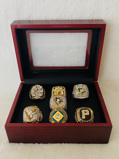 Pittsburgh Ultimate Collection Championship Ring SET W Box, US Ship NFL/MLB/NHL - EB Sports Champion's Cache