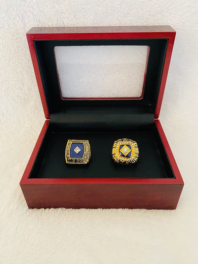 2 PCS New York Mets World Series Championship Ring Set W Box,  SHIP 1969/86 - EB Sports Champion's Cache