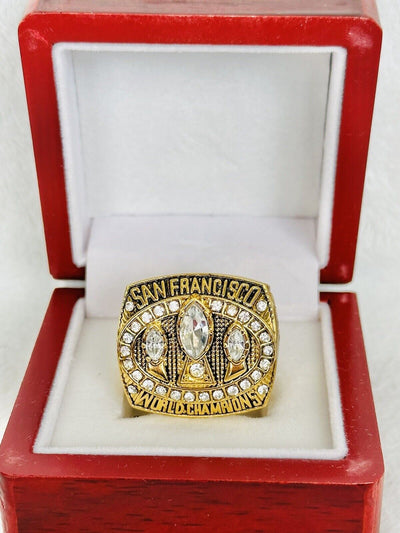 1988 San Francisco 49ers Jerry Rice Ring W Box Championship, USA SHIP - EB Sports Champion's Cache