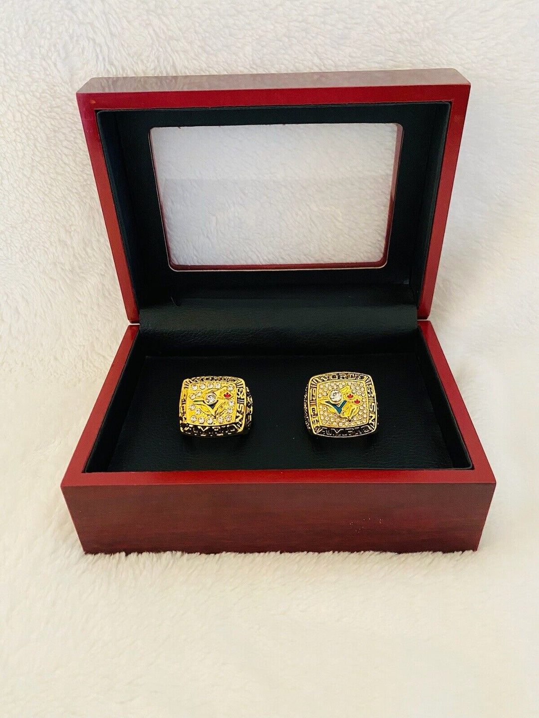 2 PCS Toronto Blue Jays World Series Championship Ring SET W Box,  SHIP - EB Sports Champion's Cache