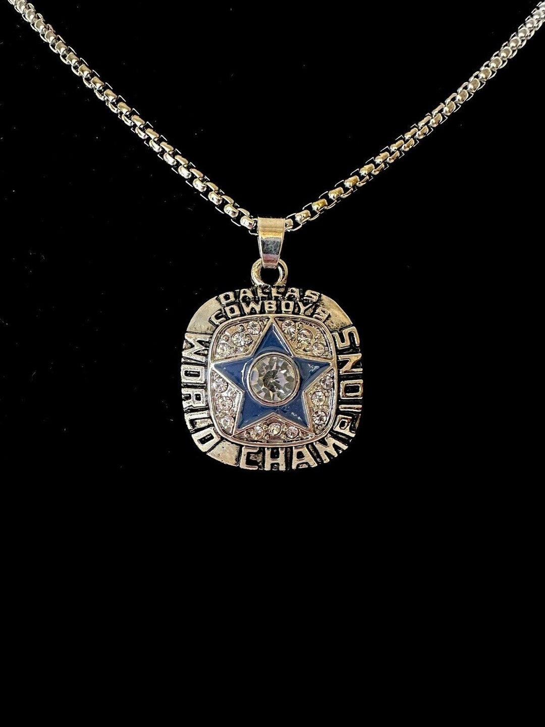 1971 Dallas Cowboys Championship Super Bowl Pendant Necklace, US SHIP - EB Sports Champion's Cache