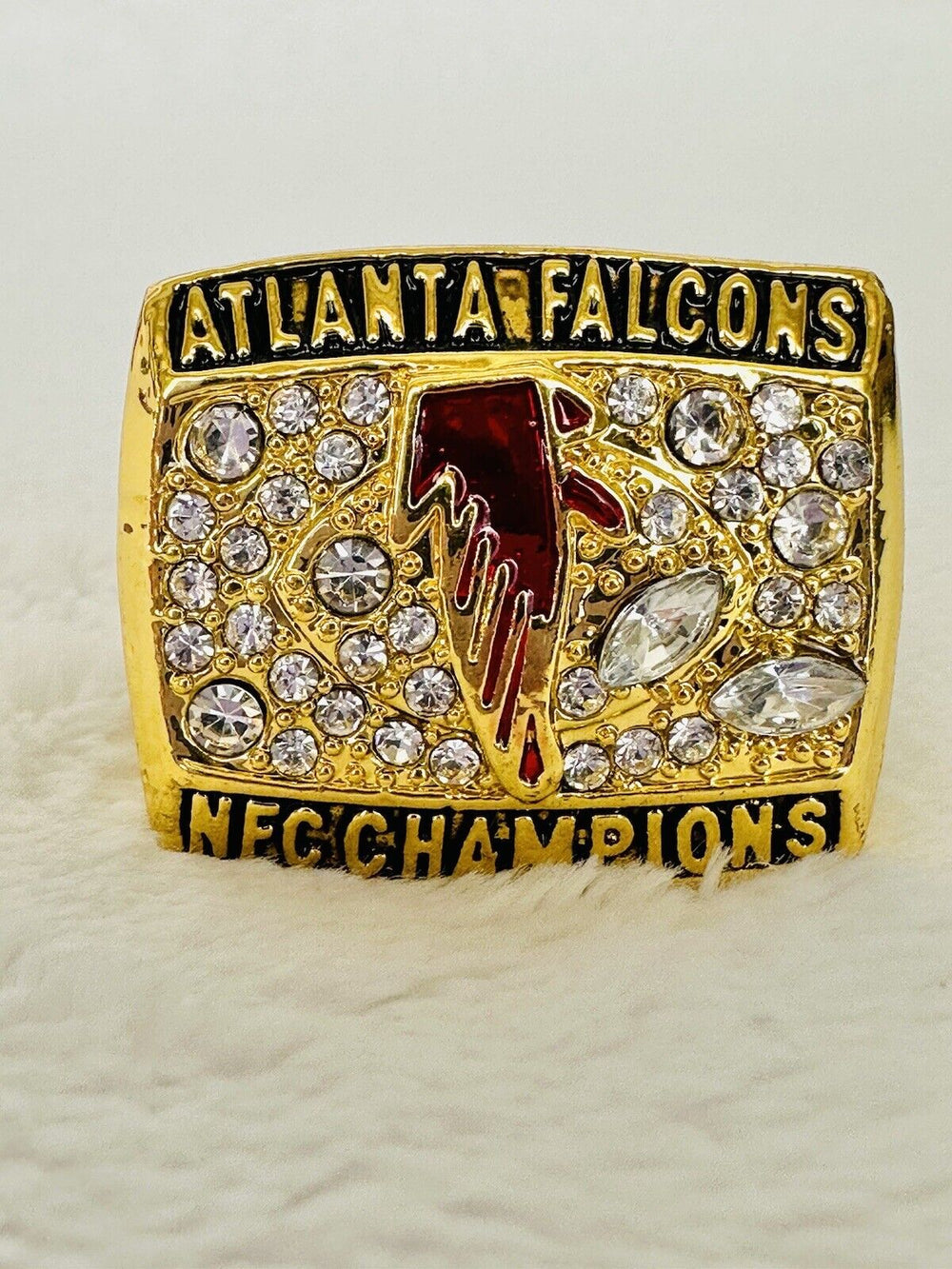 2016 Atlanta Falcons NFC CHAMPS 18k GP Championship Ring - EB Sports Champion's Cache