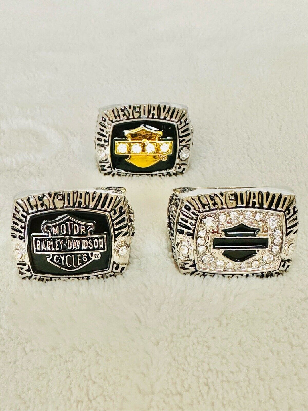 3 PCS Harley Davidson Ring: HOG, USA SHIP - EB Sports Champion's Cache