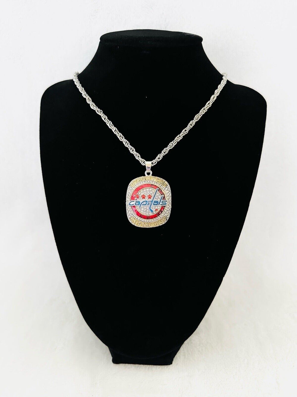 2018 Washington Capitals NHL Stanley Cup Championship Pendant Necklace, US SHIP - EB Sports Champion's Cache