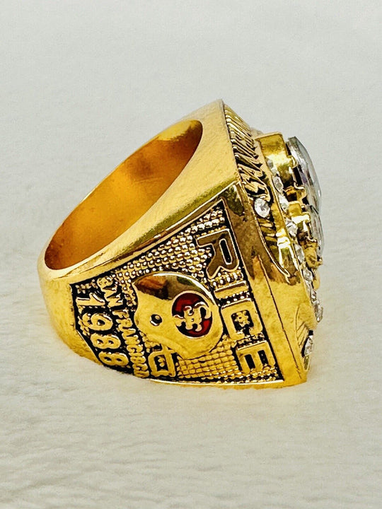 1988 San Francisco 49ers Jerry Rice Ring W Box Championship, USA SHIP - EB Sports Champion's Cache