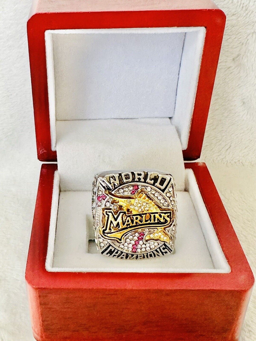 2003 Florida Marlins World Series Ring W Box,  SHIP - EB Sports Champion's Cache