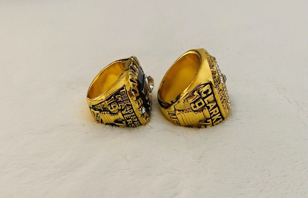 2 Pcs Philadelphia Flyers Stanley Cup Championship Ring Set,  SHIP - EB Sports Champion's Cache