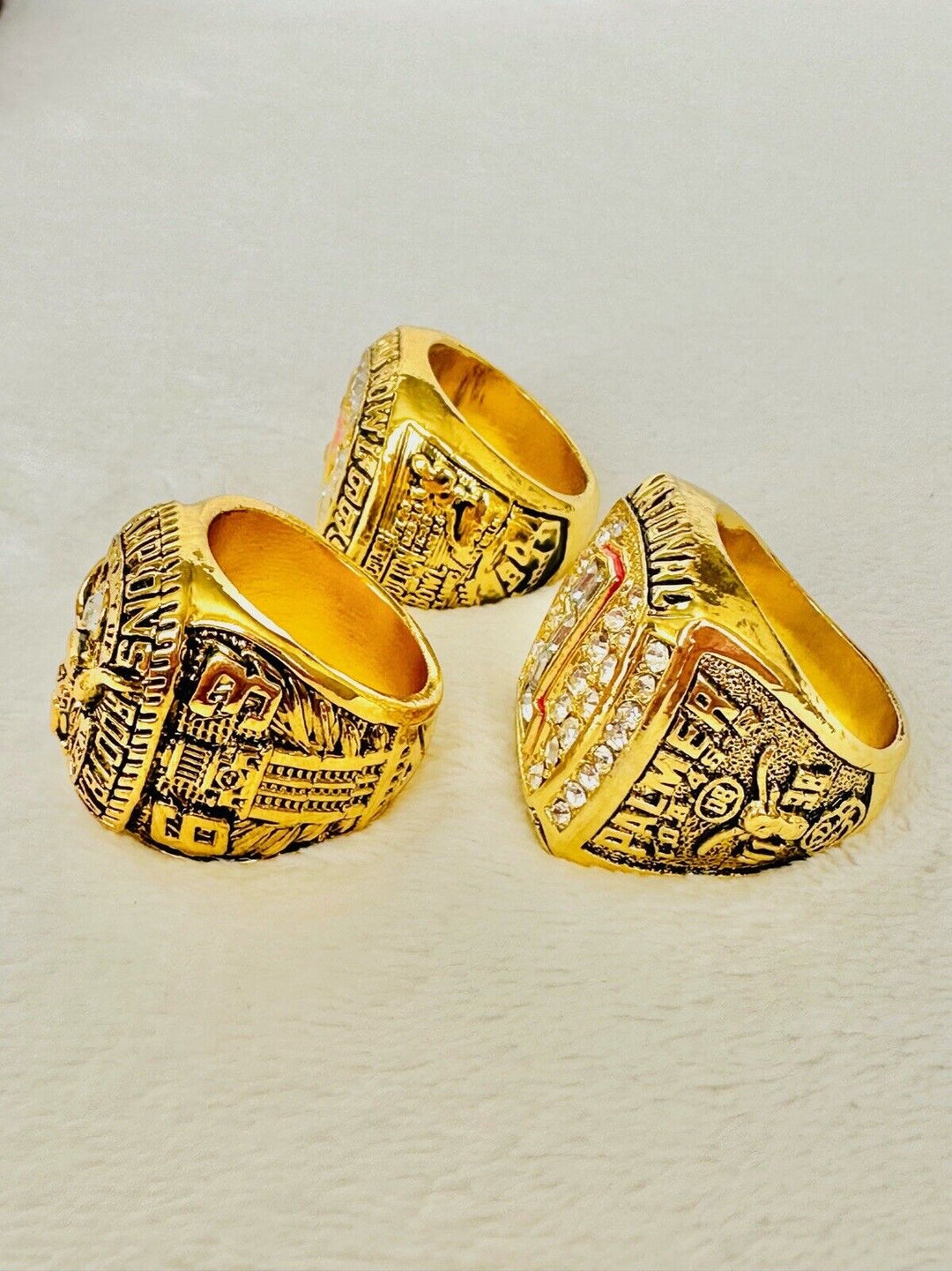 3 PCS University Of Texas LONGHORNS Championship Ring Set W Box, US SHIP - EB Sports Champion's Cache