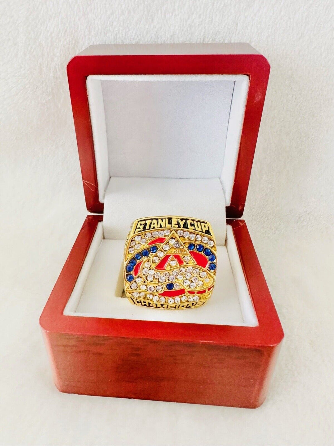 2001 Colorado Avalanche Stanley Cup Championship ring W Box,  SHIP - EB Sports Champion's Cache