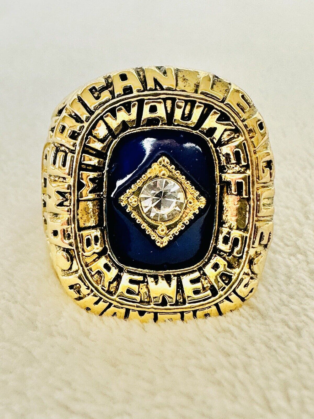 1982 Milwaukee Brewers AL Championship Replica Ring W Box,  SHIP - EB Sports Champion's Cache