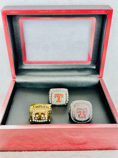 3 PCS Tennessee Volunteers Championship Ring Set W Box, Ship From US - EB Sports Champion's Cache