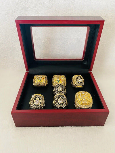 7 PCS Toronto Ultimate Championship Ring Set W Box,  SHIP NBA NHL MLB - EB Sports Champion's Cache