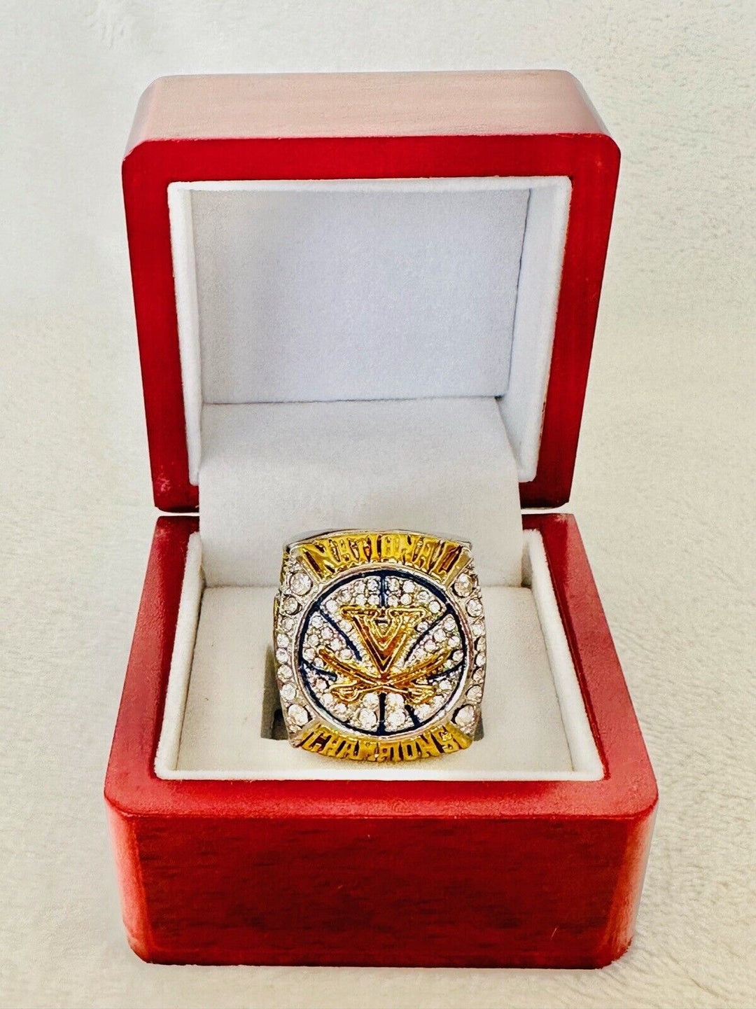 2019 Virginia Cavaliers Basketball Replica CHAMPIONSHIP RING W Box, US SHIP - EB Sports Champion's Cache