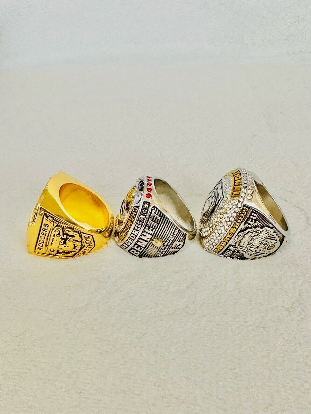 3 PCS Georgia Bulldogs National Championship Ring, US SHIP 1980/2022/23 - EB Sports Champion's Cache