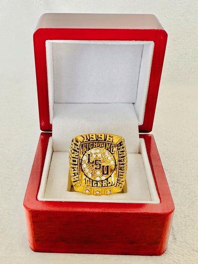 1996 LSU Tigers National Championship Ring W Box, US SHIP - EB Sports Champion's Cache