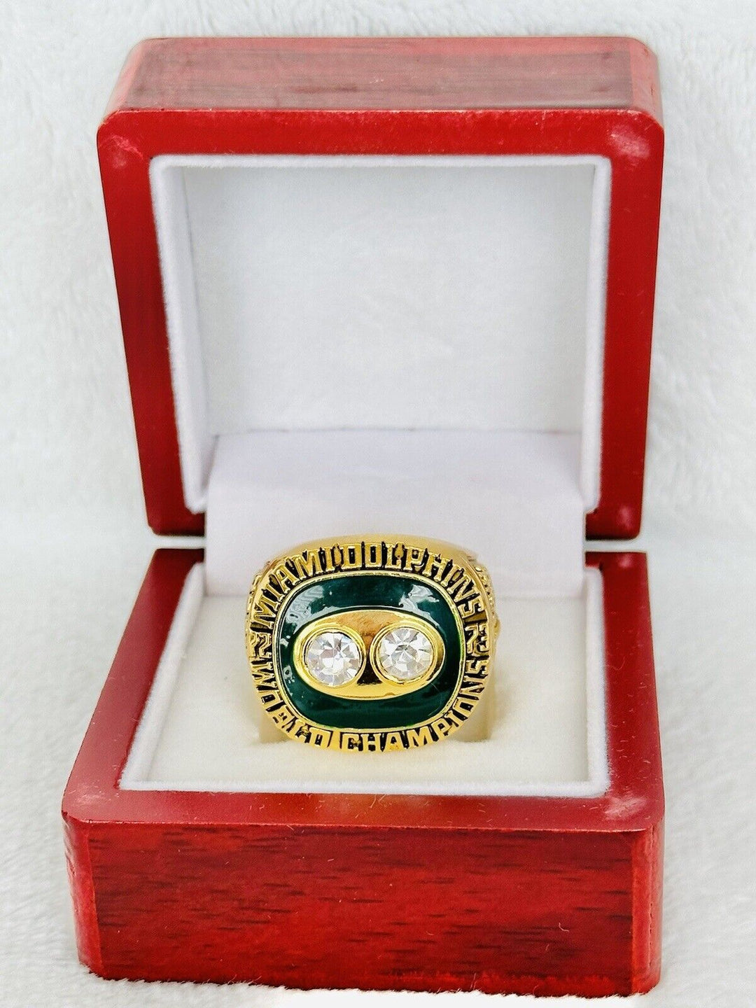 1973 Miami Dolphins Championship Ring W Box, US SHIP - EB Sports Champion's Cache