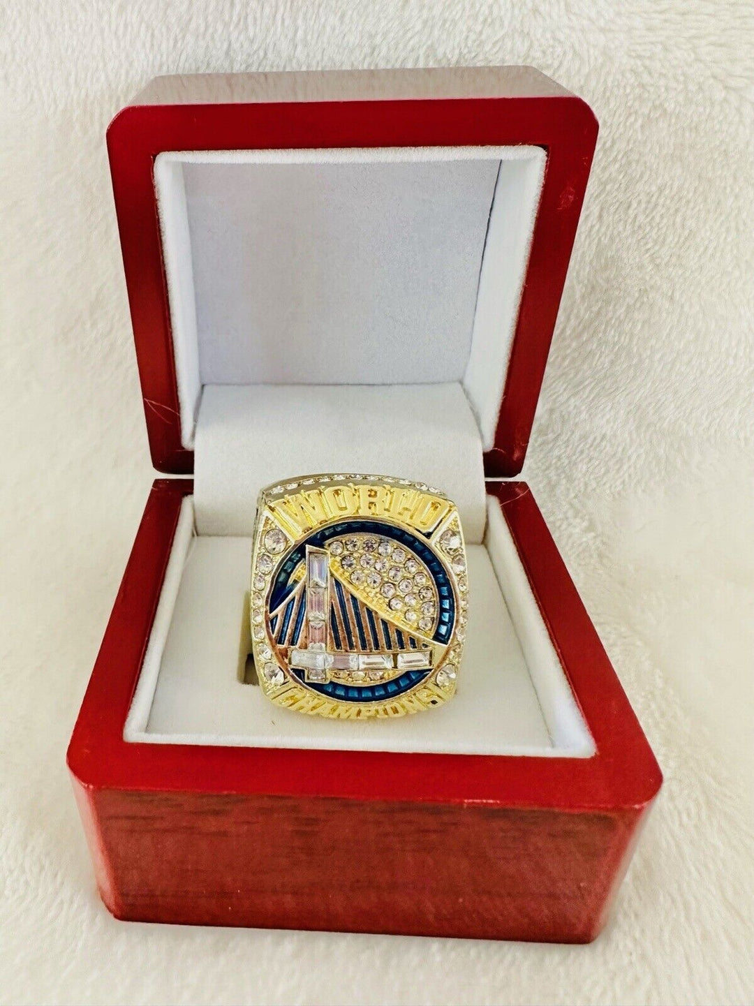 Golden State Warriors Latest Championship Ring W Box,  SHIP Stephen Curry - EB Sports Champion's Cache