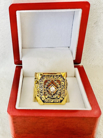 1945 Detroit Tigers World Series Championship Replica Ring W Box,  SHIP - EB Sports Champion's Cache