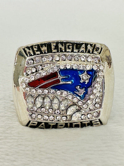 2011 New England Patriots Championship Ring Silver Plated, Brady, US SHIP - EB Sports Champion's Cache