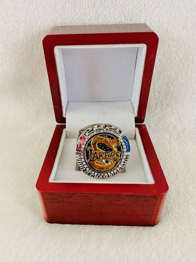 2020 LA Lakers Championship Ring W Box (James) (Black Mamba in Memory of Kobe) - EB Sports Champion's Cache