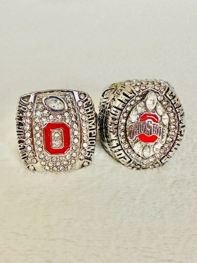 2 PCS Ohio State NCAA Championship Ring Set, US SHIP 2014/2015 - EB Sports Champion's Cache
