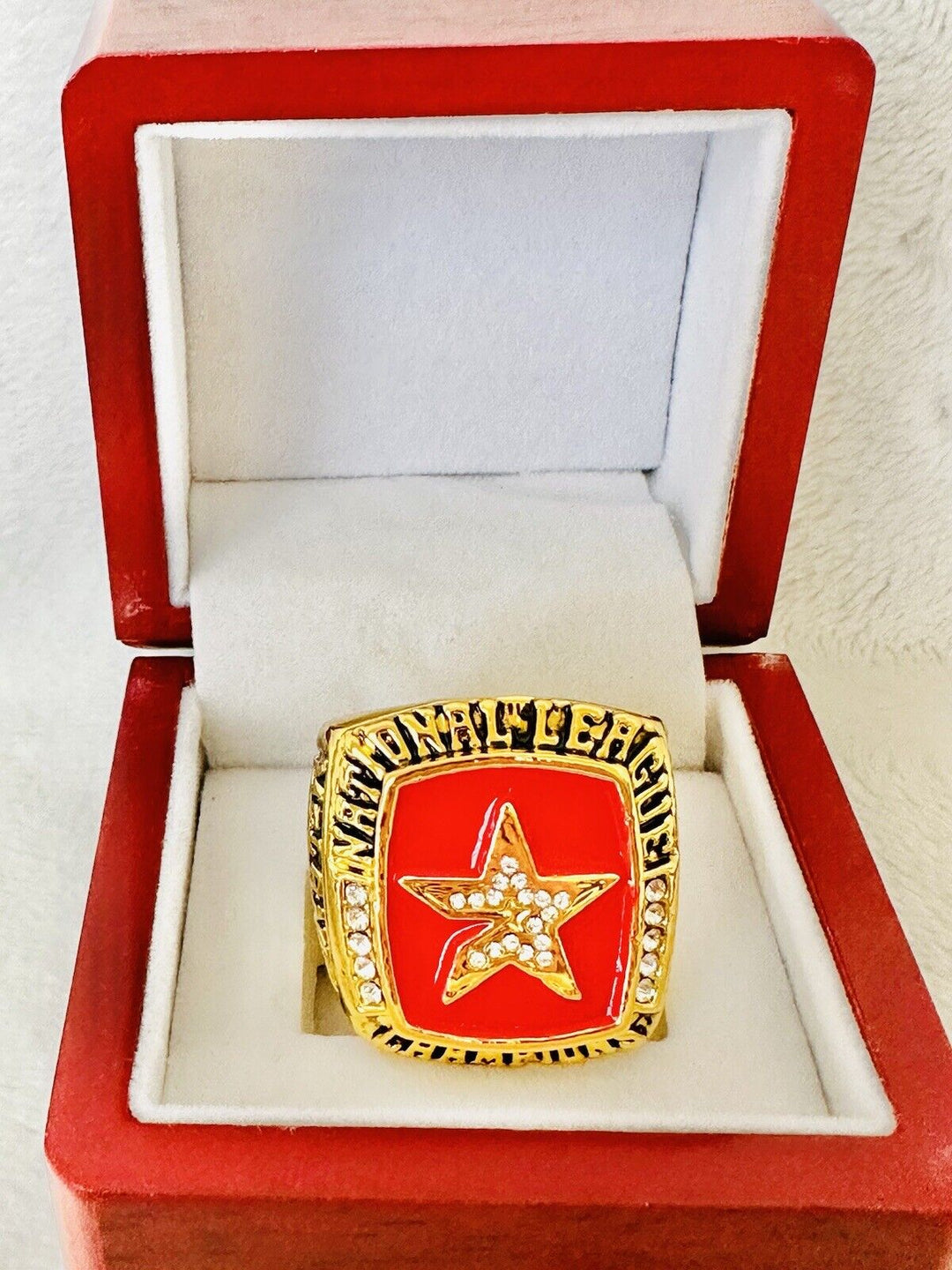 HOUSTON ASTROS 2005 NL CHAMPIONSHIP Ring W BOX,  SHIP - EB Sports Champion's Cache