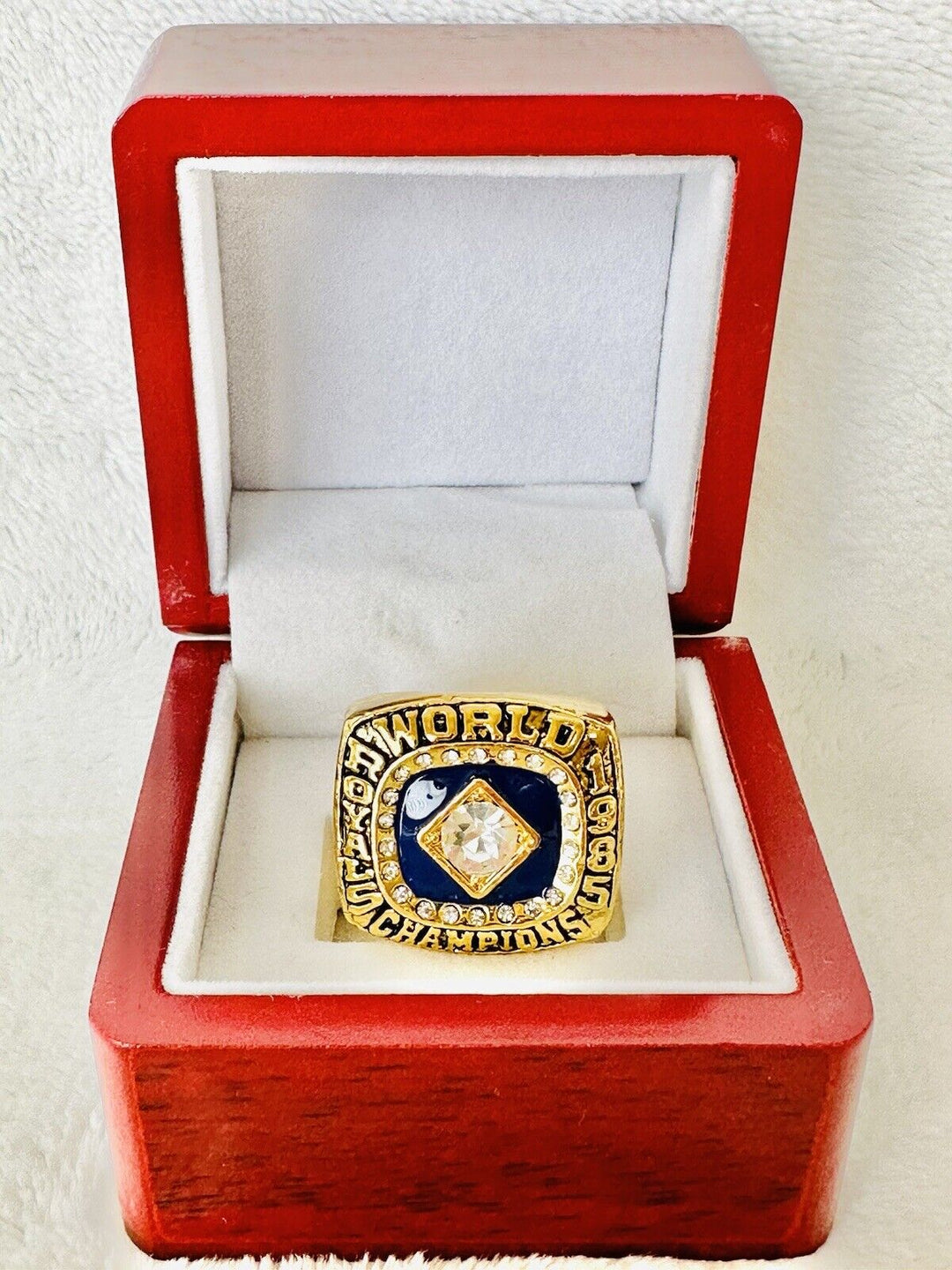 1985 Kansas City Royals World Series Ring W Box,  SHIP - EB Sports Champion's Cache