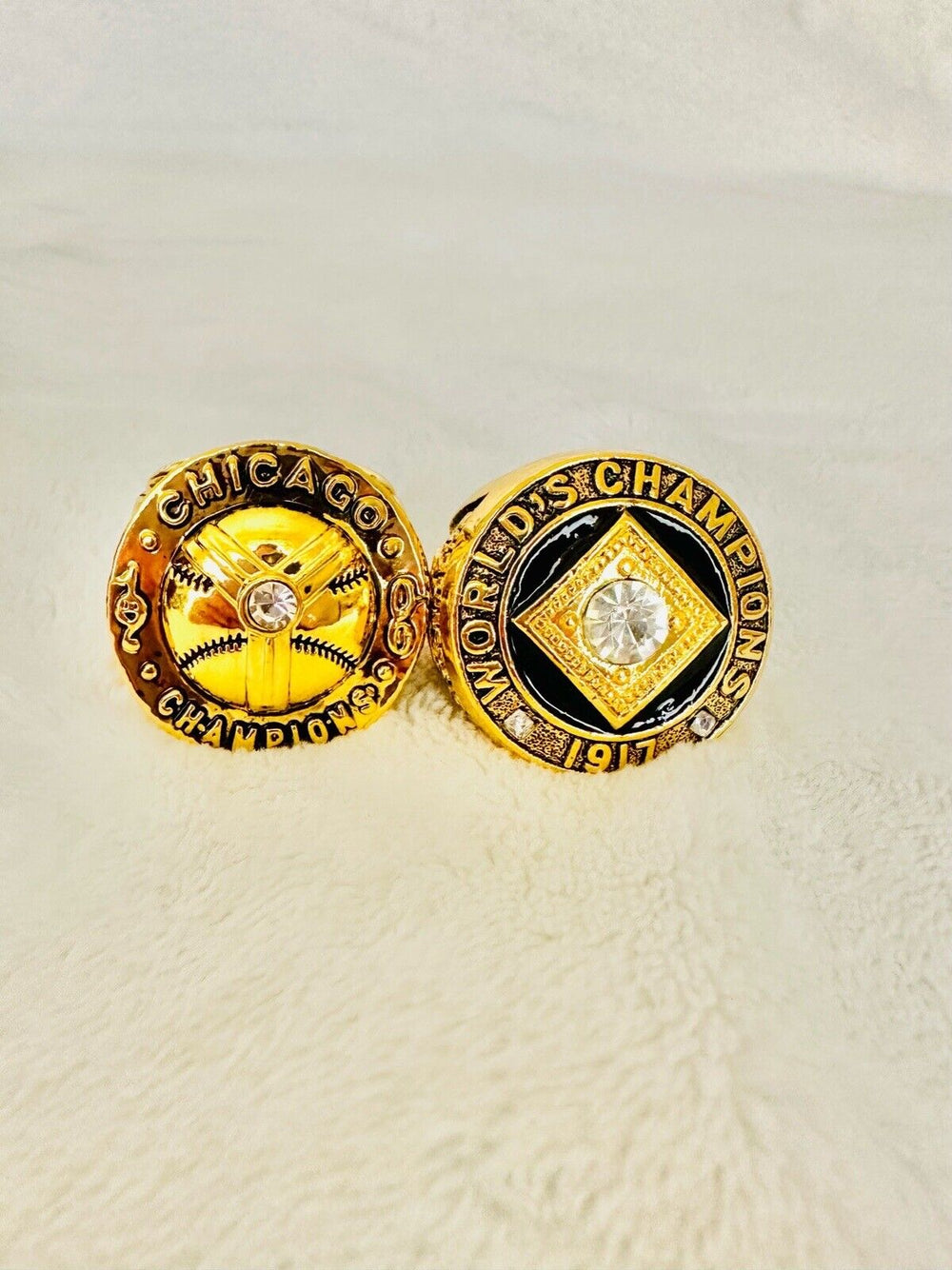 2 Chicago White Sox World Series Ring Set W Box,  SHIP 1906/1917 - EB Sports Champion's Cache